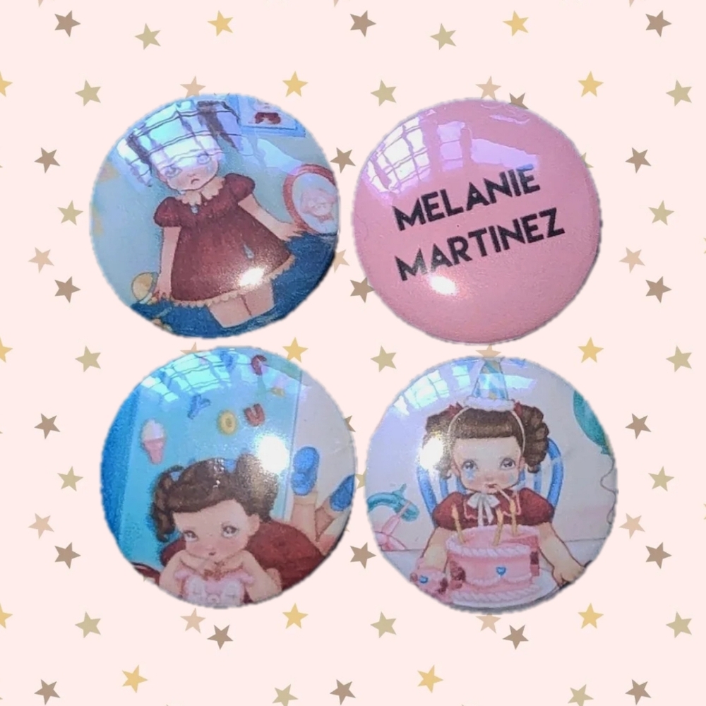 HANDMADE 1.25" MELANIE MARTINEZ BUTTON SET